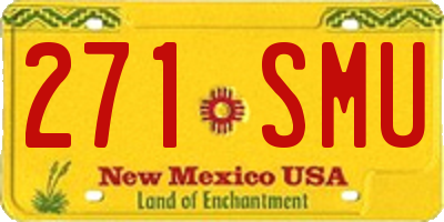 NM license plate 271SMU