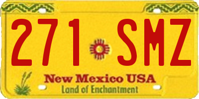 NM license plate 271SMZ