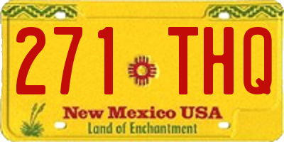 NM license plate 271THQ