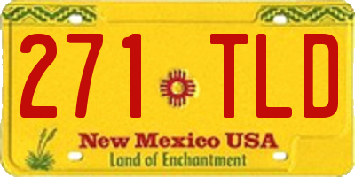 NM license plate 271TLD