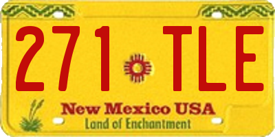 NM license plate 271TLE