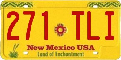 NM license plate 271TLI