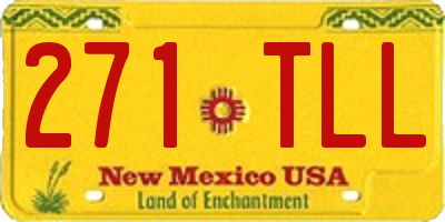 NM license plate 271TLL