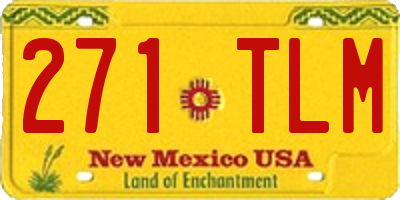 NM license plate 271TLM