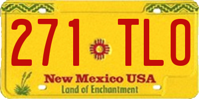 NM license plate 271TLO