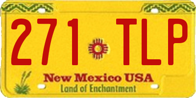 NM license plate 271TLP