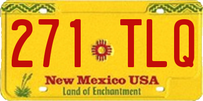 NM license plate 271TLQ