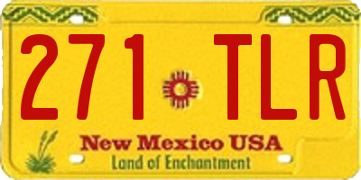 NM license plate 271TLR