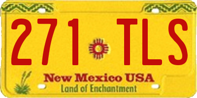 NM license plate 271TLS