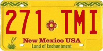 NM license plate 271TMI