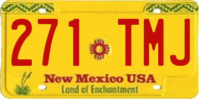 NM license plate 271TMJ