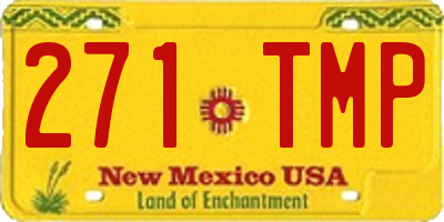 NM license plate 271TMP