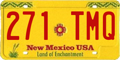 NM license plate 271TMQ