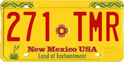 NM license plate 271TMR