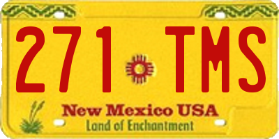 NM license plate 271TMS