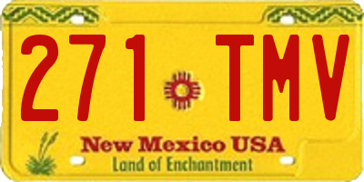 NM license plate 271TMV