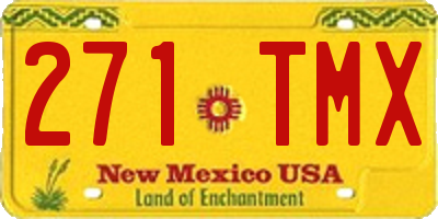NM license plate 271TMX
