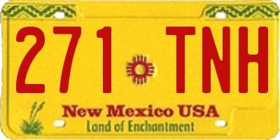 NM license plate 271TNH