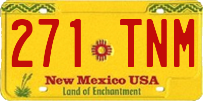 NM license plate 271TNM
