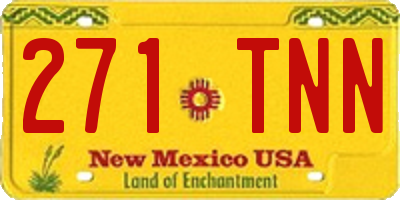 NM license plate 271TNN
