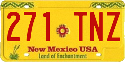NM license plate 271TNZ