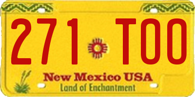 NM license plate 271TOO