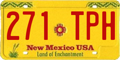 NM license plate 271TPH