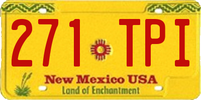NM license plate 271TPI