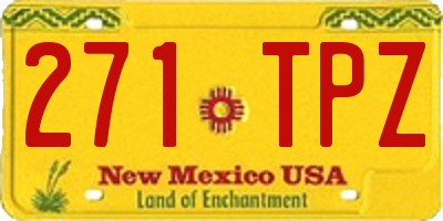 NM license plate 271TPZ