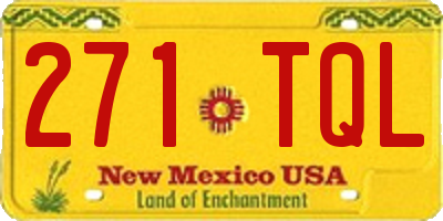 NM license plate 271TQL
