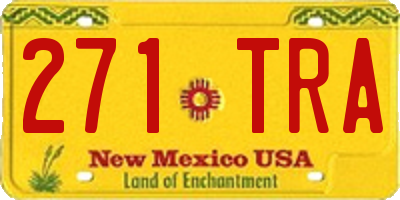NM license plate 271TRA