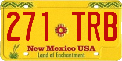 NM license plate 271TRB