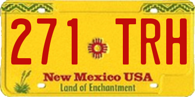 NM license plate 271TRH
