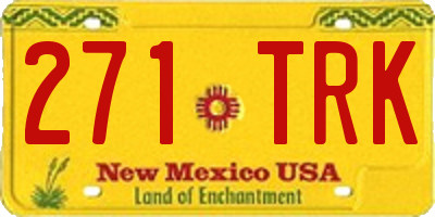 NM license plate 271TRK