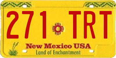 NM license plate 271TRT