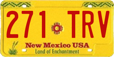 NM license plate 271TRV