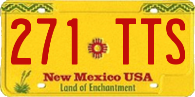 NM license plate 271TTS