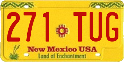 NM license plate 271TUG
