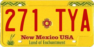 NM license plate 271TYA