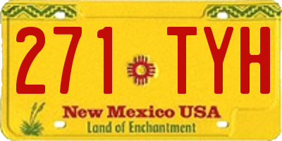NM license plate 271TYH