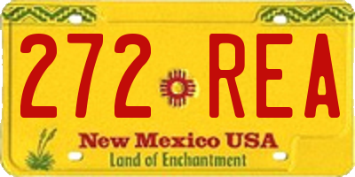 NM license plate 272REA