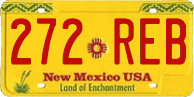 NM license plate 272REB