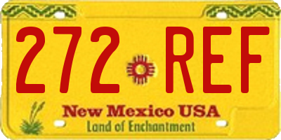 NM license plate 272REF