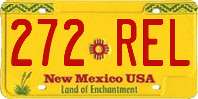NM license plate 272REL