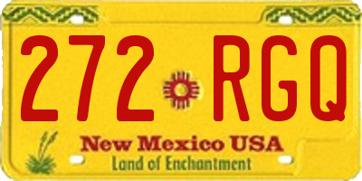 NM license plate 272RGQ