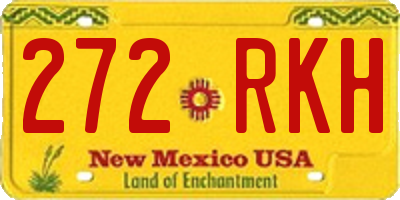 NM license plate 272RKH