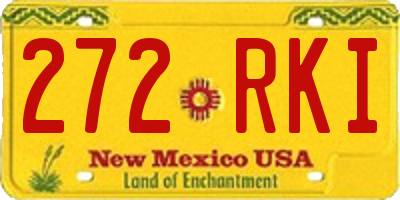 NM license plate 272RKI