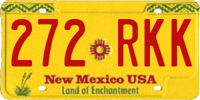 NM license plate 272RKK