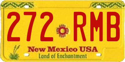 NM license plate 272RMB