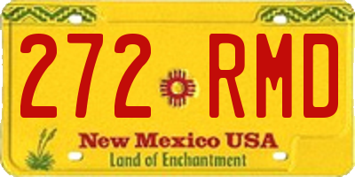 NM license plate 272RMD